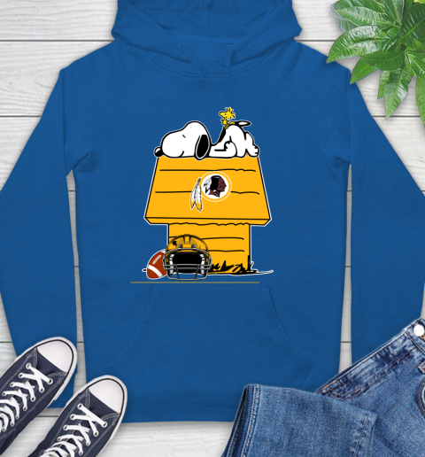 Washington Redskins NFL Football Snoopy Woodstock The Peanuts Movie Hoodie 9
