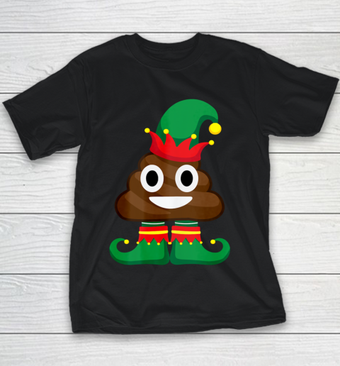Elf Poop Emoji Shirt Family Christmas Shirts Poop Youth T-Shirt