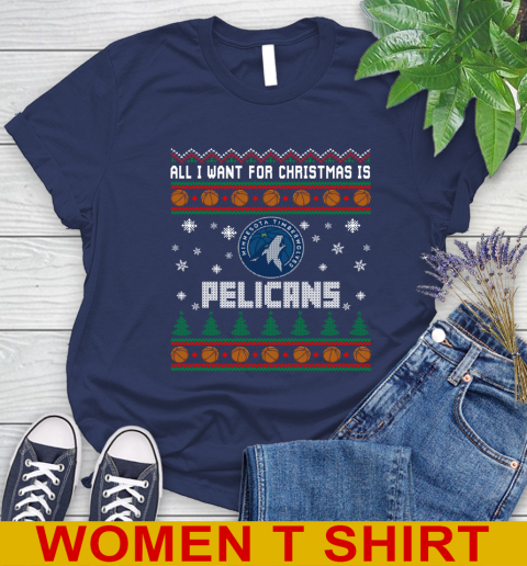 NBA Basketball All I Want For Christmas Is New Orleans Pelicans 96