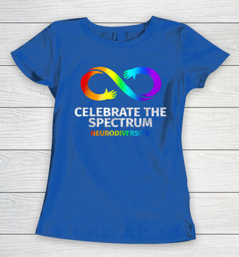 Neurodiversity Celebrate Spectrum Infinity Autism Awareness Women's T-Shirt 8