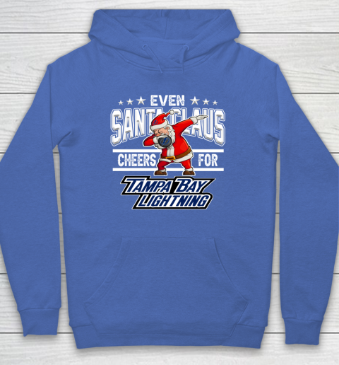 Tampa Bay Lightning Even Santa Claus Cheers For Christmas NHL Hoodie 6