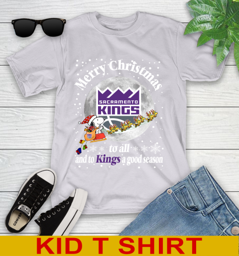 Sacramento Kings Merry Christmas To All And To Kings A Good Season NBA Basketball Sports Youth T-Shirt 4