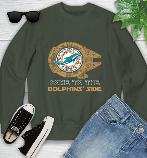 NFL Come To The Miami Dolphins Wars Football Sports Youth Sweatshirt 9
