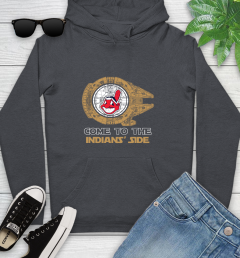 MLB Come To The Cleveland Indians Side Star Wars Baseball Sports Youth Hoodie 10