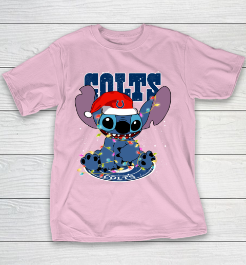 Indianapolis Colts NFL Football noel stitch Christmas Youth T-Shirt 5
