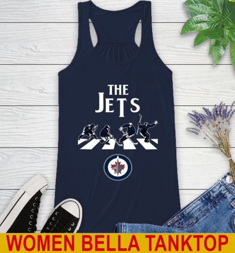 NHL Hockey Winnipeg Jets The Beatles Rock Band Shirt Racerback Tank 9