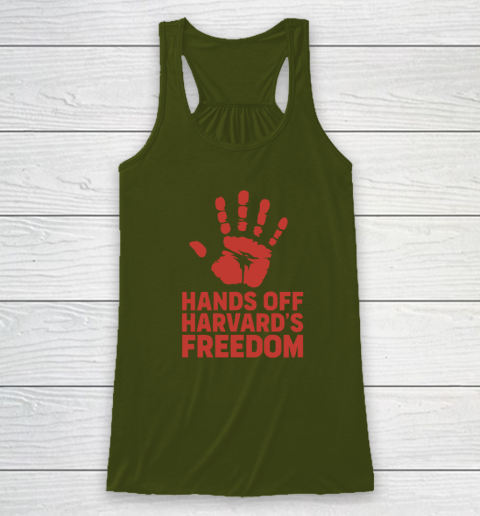 Hands Off Harvard's Freedom Racerback Tank 2