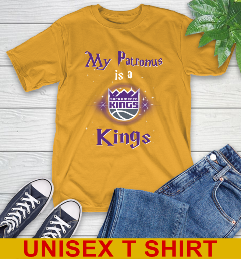 NBA Basketball Harry Potter My Patronus Is A Sacramento Kings T-Shirt 2