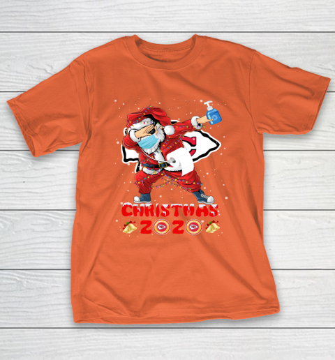 Kansas City Chiefs Funny Santa Claus Dabbing Christmas 2020 NFL T-Shirt 4
