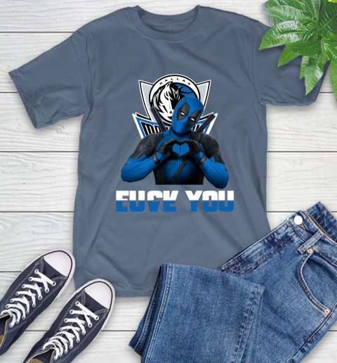 NBA Dallas Mavericks Deadpool Love You Fuck You Basketball Sports T-Shirt 8