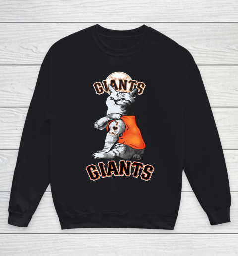 MLB Baseball My Cat Loves San Francisco Giants Youth Sweatshirt