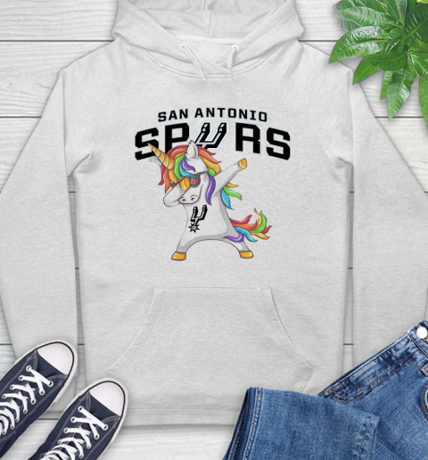 San Antonio Spurs NBA Basketball Funny Unicorn Dabbing Sports Hoodie