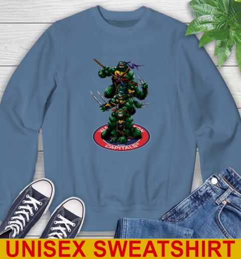 NHL Hockey Washington Capitals Teenage Mutant Ninja Turtles Shirt Sweatshirt 8