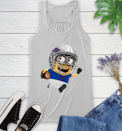 NFL New York Giants Minions Disney Football Sports Racerback Tank