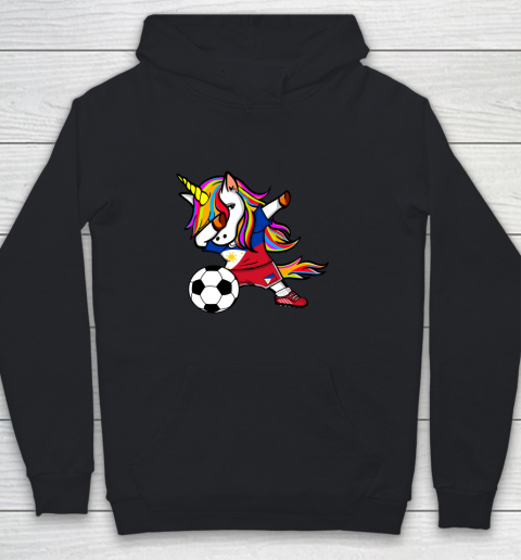 Funny Dabbing Unicorn The Philippines Football Flag Soccer Youth Hoodie