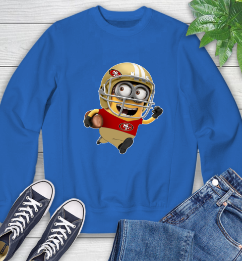 NFL San Francisco 49ers Minions Disney Football Sports Sweatshirt 8