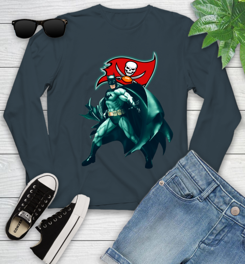 NFL Batman Football Sports Tampa Bay Buccaneers Youth Long Sleeve 8