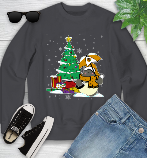 Chicago Blackhawks NHL Hockey Cute Tonari No Totoro Christmas Sports Youth Sweatshirt 5