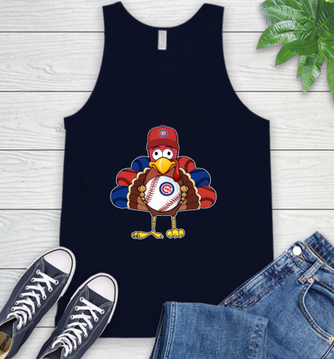 Chicago Cubs Turkey thanksgiving Tank Top 3