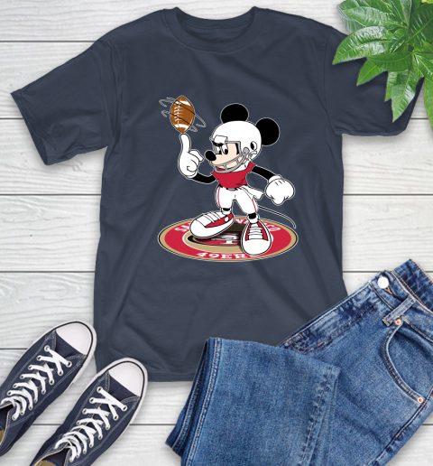 NFL Football San Francisco 49ers Cheerful Mickey Disney Shirt T-Shirt 4