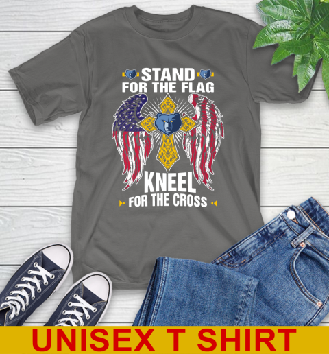 NBA Basketball Memphis Grizzlies Stand For Flag Kneel For The Cross Shirt T-Shirt 10