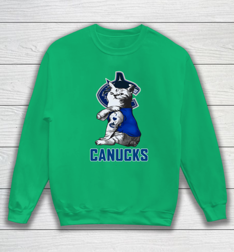NHL My Cat Loves Vancouver Canucks Hockey Sweatshirt 5