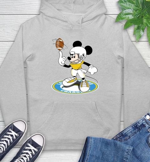 NFL Football Los Angeles Chargers Cheerful Mickey Disney Shirt Hoodie 6