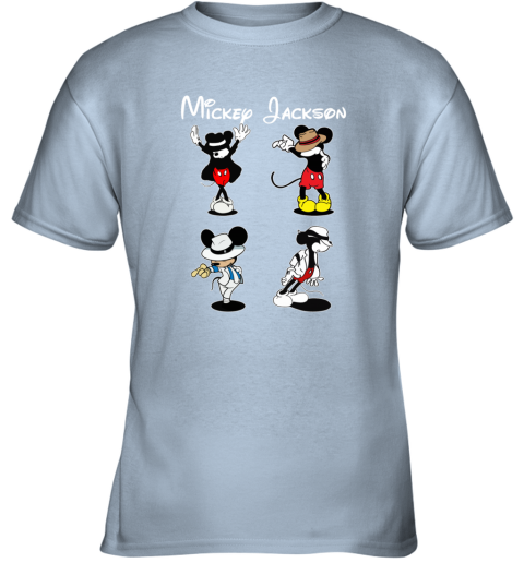 ou83 mickey jackson four style dance micheal jackson youth t shirt 26 front light blue