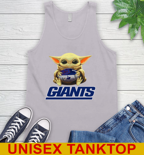NFL Football New York Giants Baby Yoda Star Wars Shirt Tank Top - Image 5