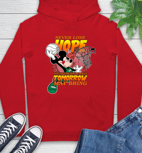 Boston Celtics NBA Basketball Mickey Disney Never Lose Hope Hoodie 10