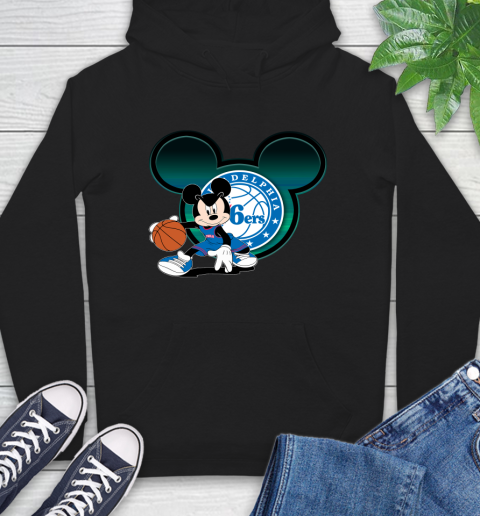 NBA Philadelphia 76ers Mickey Mouse Disney Basketball Hoodie 2