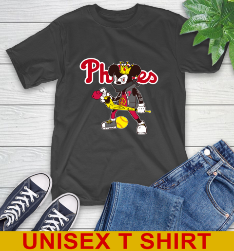 Philadelphia Phillies MLB Baseball Mickey Peace Sign Sports T-Shirt 2