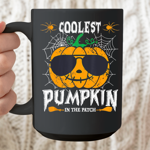 Coolest Pumpkin In The Patch Vintage Pumpkin Halloween Ceramic Mug 15oz
