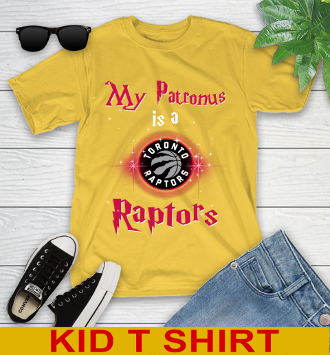 NBA Basketball Harry Potter My Patronus Is A Toronto Raptors Youth T-Shirt 9