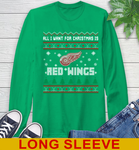 Detroit Red Wings NHL Hockey All I Want For Christmas Is My Team Sports 62