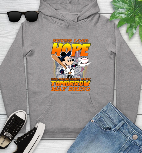 Minnesota Twins MLB Baseball Mickey Disney Never Lose Hope Youth Hoodie 6