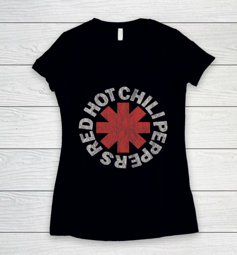 Red Hot Chili Peppers Vintage RHCP Women's V-Neck T-Shirt