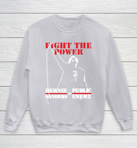 Fight The Power Bernie Sanders Public Enemy Youth Sweatshirt 3