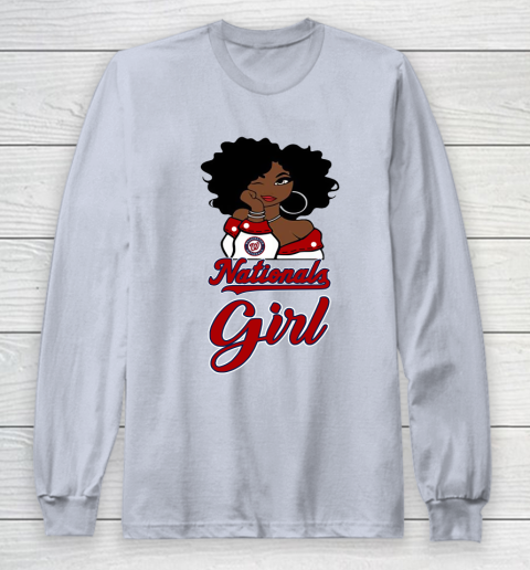 Washington Nationalss Girl MLB Long Sleeve T-Shirt 6