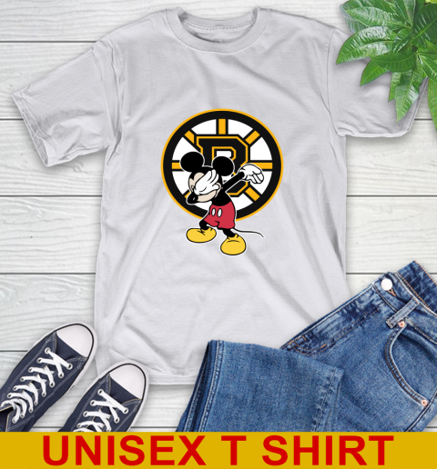 Boston Bruins NHL Hockey Dabbing Mickey Disney Sports T-Shirt 12