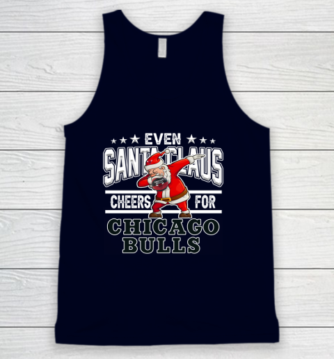 Chicago Bulls Even Santa Claus Cheers For Christmas NBA Tank Top 2