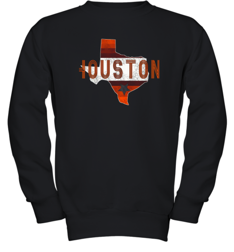 New Houston Retro Baseball Shirt  Vintage Houston Baseball Youth Sweatshirt