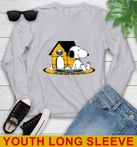 NHL Hockey Buffalo Sabres Snoopy The Peanuts Movie Shirt Youth Long Sleeve 6