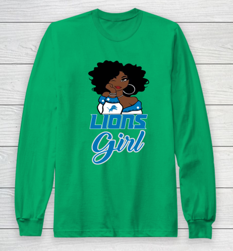 Detroit Lions Girl NFL Long Sleeve T-Shirt 7