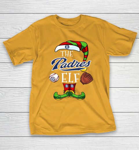 San Diego Padres Christmas ELF Funny MLB T-Shirt 2