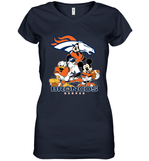 Women's Denver Broncos Nike Navy Fashion 3/4-Sleeve Raglan T