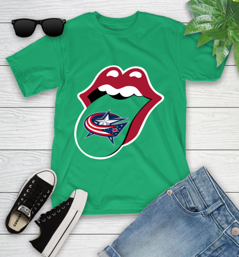 Columbus Blue Jackets NHL Hockey Lips I Root For My Team Adoring Fan 108