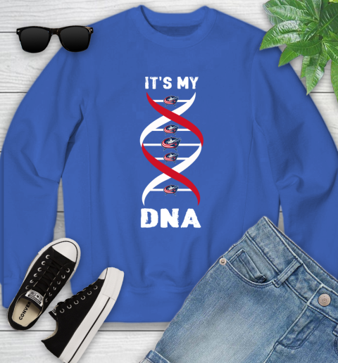 Columbus Blue Jackets NHL Hockey It's My DNA Sports Youth Sweatshirt 8 Columbus Blue Jackets NHL Hockey It's My DNA Sports Youth Sweatshirt - Image 8