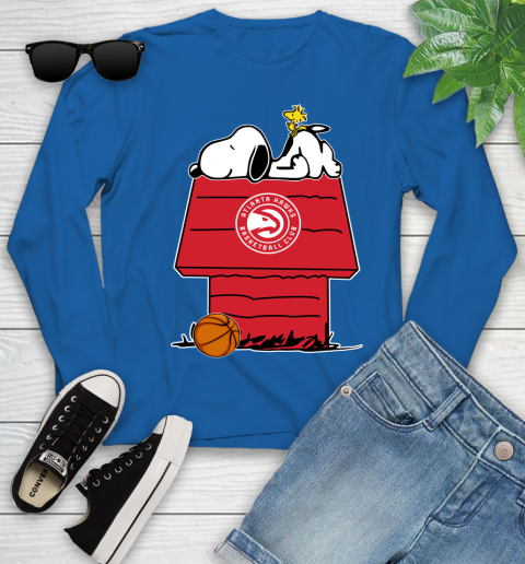 Atlanta Hawks NBA Basketball Snoopy Woodstock The Peanuts Movie Youth Long Sleeve 9