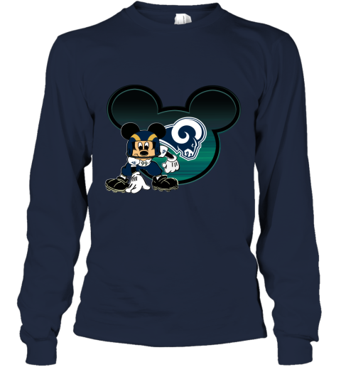 NFL Los Angeles Rams Mickey Mouse Disney Super Bowl Football Shirt